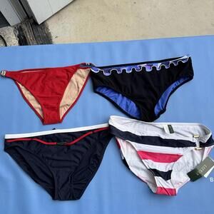 Lot Of 4 New  Swimsuit Bikini Bottoms Sz Womens XL  Melani Lauren